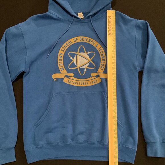 Midtown School Of Science Spiderman Peter Parker Cosplay Blue Hoodie Mens Small - Picture 7 of 9